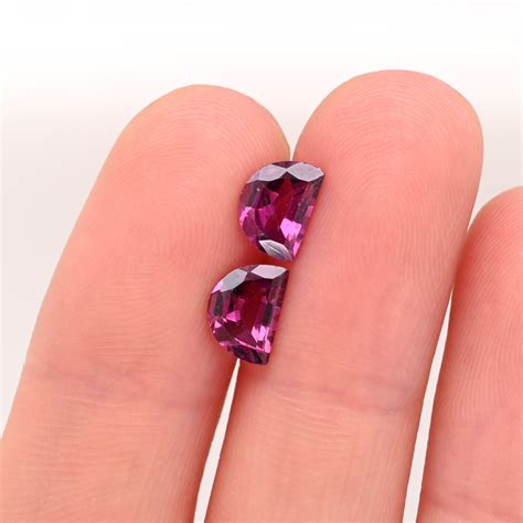 Buy Raspberry Garnet Fancy Cut X Mm Matching Pair Approximately