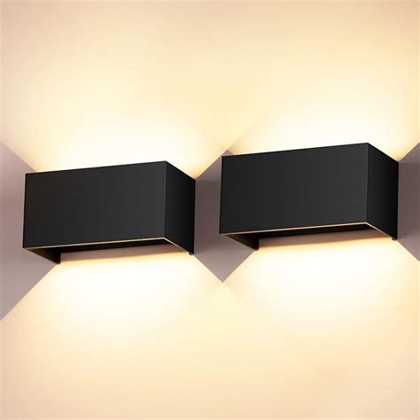 Cwycfw 24W Applique Murale Interieur LED 2 Pack Applique Murale