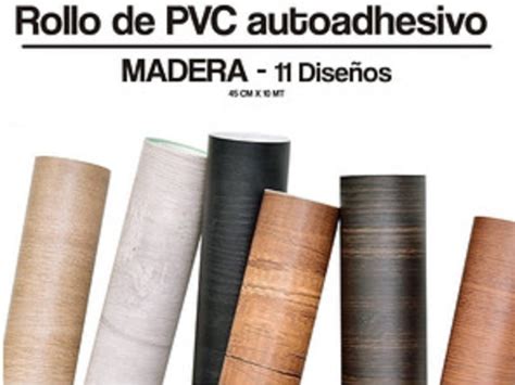 Rollo Pvc Papel Contact Autoadhesivo Tipo Madera X Mts Aries