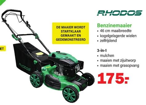 Benzine Grasmaaier Aanbieding Bij Van Cranenbroek