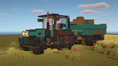 Detailed tractor : Minecraftbuilds