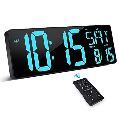 xrexs large digital wall clock  remote control deals