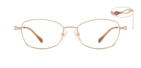 Marla Geometric Prescription Glasses Rose Gold Womens Eyeglasses