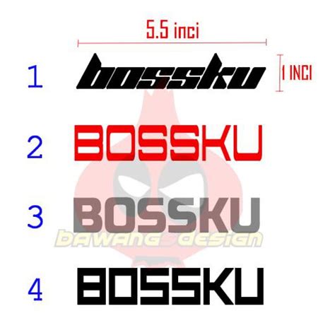 Sticker BOSSKU Custom Car Motor Decals Yamaha Ninja MT Kawasaki Benelli