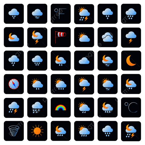 Weather Forecast Vector Design Images Weather Forecast Vector Icons Element App Storm Png