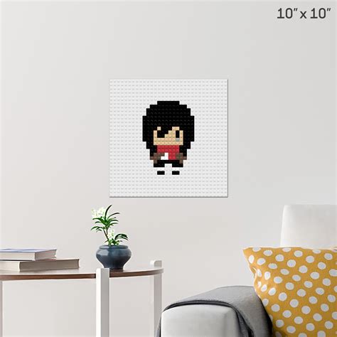 Attack On Titan Mikasa Pixel Art Wall Poster Build Your Own With