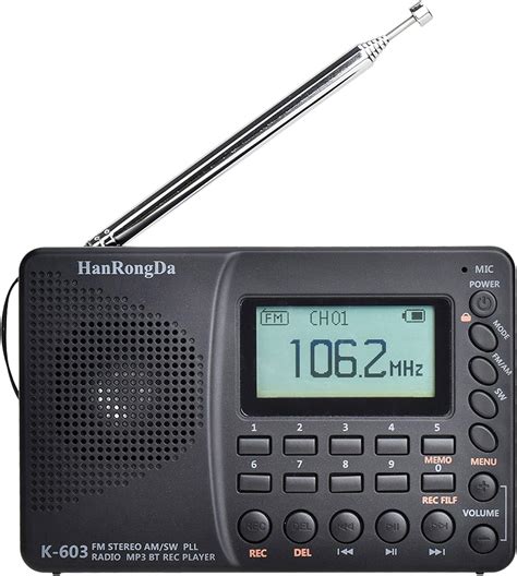 Hrd Ta Nabilir Radyo Am Fm Sw Bt Tf Cep Radyo Usb Mp Dijital