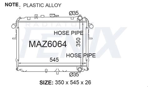 Radiator Ford Econovan Fenix — Fenixautoparts