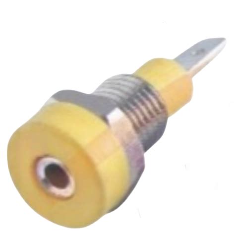 2mm Banana Female Socket Connector Yellow Srk Electronics