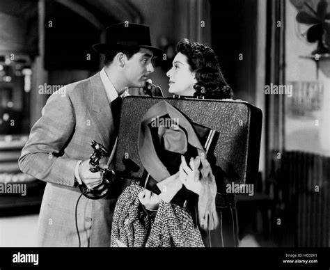 His Girl Friday From Left Cary Grant Rosalind Russell 1940 Stock