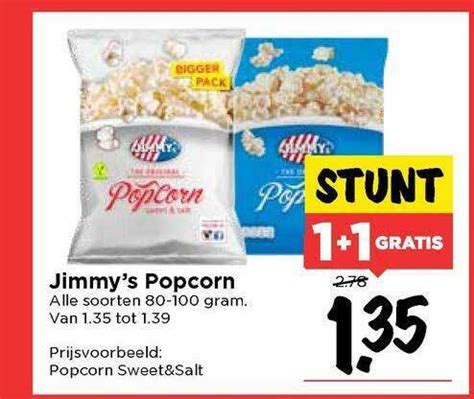 Jimmy S Popcorn Gratis Aanbieding Bij Vomar