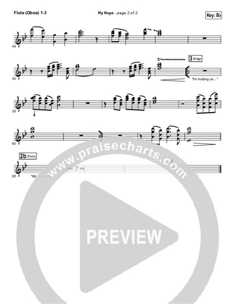 My Hope Flute Oboe Sheet Music Pdf Paul Baloche Praisecharts