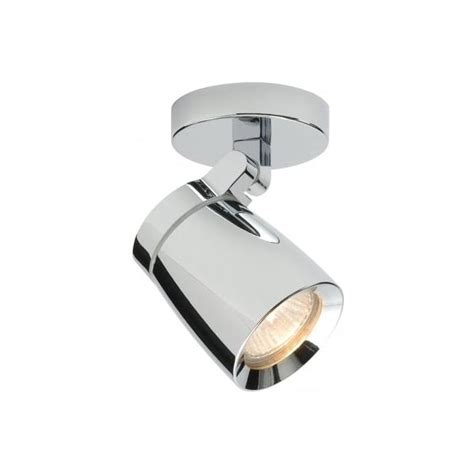 Saxby 39166 Knight Single Light Bathroom Ceiling Spot Light Fitting In Polished Chrome Finish