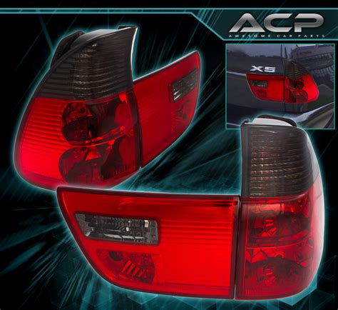 2000-2005 BMW X5 E-53 EURO REAR TAIL LIGHTS SIGNAL BRAKE LAMP RED/SMOKE ...