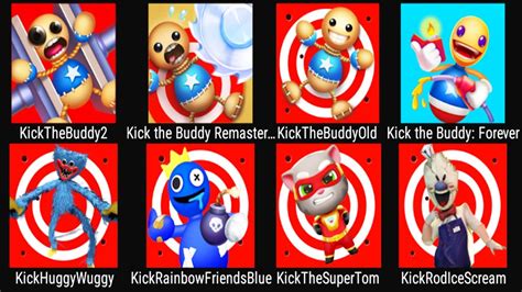 Kick The Buddy Kick The Rainbow Friends Kick The Huggy Wuggy Kick