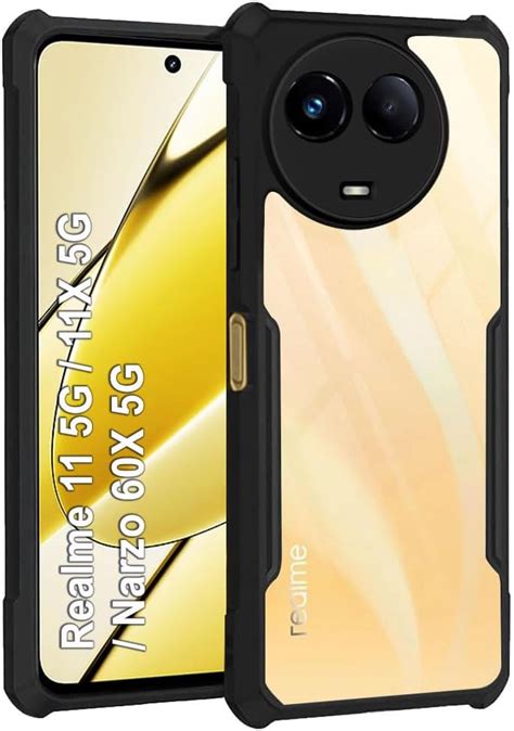 Thegiftkart Crystal Clear Back Cover Case For Realme X G C