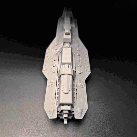 Halo Unsc Star Destroyer 3d Printed Warship Epoch Class Heavy Carrier