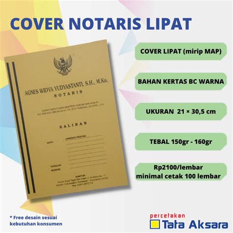 Jual Cover Notaris Lipat Cover Lipat Shopee Indonesia