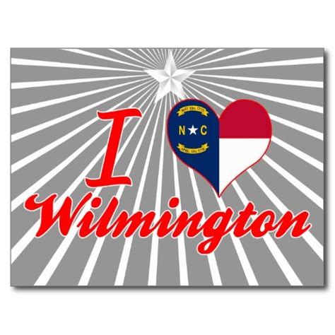 I Love Wilmington North Carolina Wilmington Postcard Postcard Template