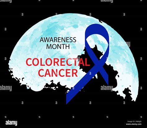 National Colorectal Cancer Awareness Month Vector Stock Vector Image