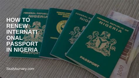 How To Renew International Passport In Nigeria