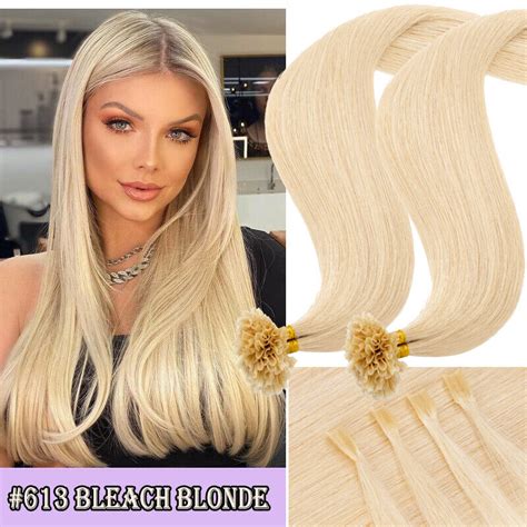 Pre Bonded Nail U Tip Keratin Remy Russian Human Hair Extensions