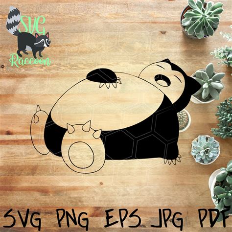 Pokemon Svg Snorlax Svg Svgcut Files Silhouette Cricut Etsy Images