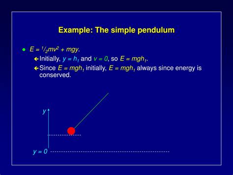 PPT Example The Simple Pendulum PowerPoint Presentation Free