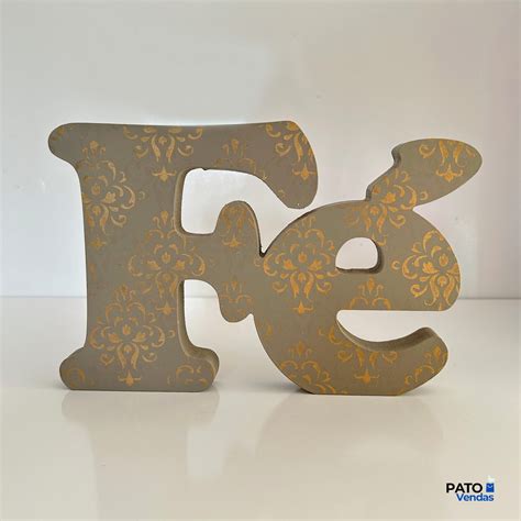 Palavra Decorativa Fé Em Mdf Elo7 Produtos Especiais