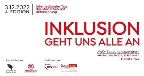 Inklusion Geht Uns Alle An Internationaler Tag Der Menschen Mit