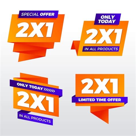 Free Vector | Colorful promotional banners collection