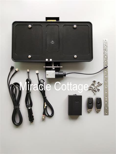 2021 Remote Controlled Electric Retractable License Plate Frame Bracket Hide Away Kit From