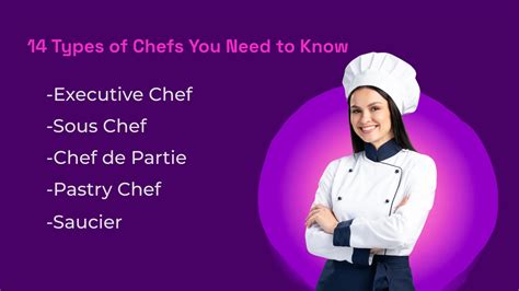 14 Types Of Chefs You Need To Know