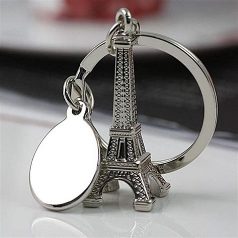 D Creative Style Retro Mini Eiffel Tower Keychain Keyring Keyfob Lover