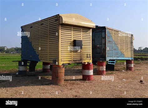 mini cargo container car box Stock Photo - Alamy