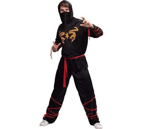 Costume Da Ninja Drago Nero Per Uomo