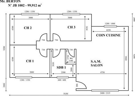 Plan de maison gratuit 3 chambres pdf Idées de travaux