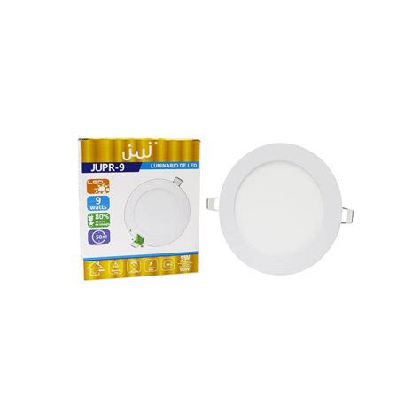 Paquete de 2 Lámparas Led Jwj 9w Empotrable Redonda Luz Blanca Coppel