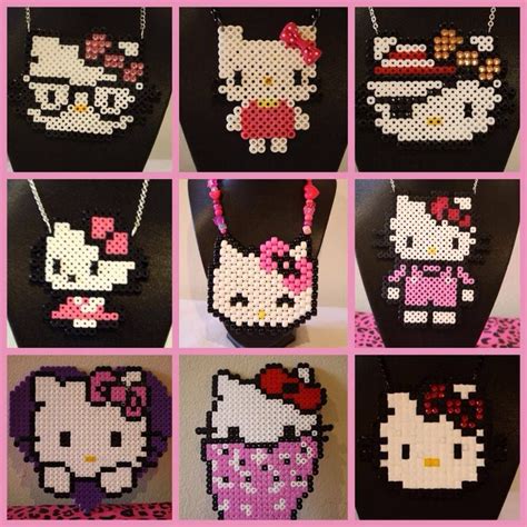 Hello Kitty Perler Beads By Scarlet Sparkle Jewellery