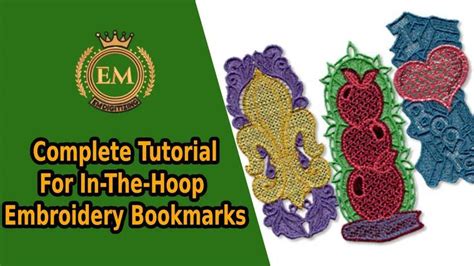 Complete tutorial for in the hoop embroidery bookmarks in 2022 | Ribbon ...