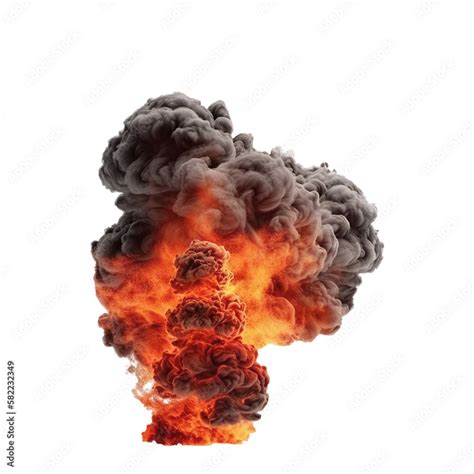 explosion fire and flames with transparent background Stock Illustration | Adobe Stock