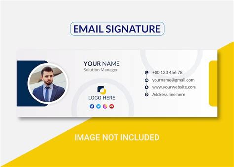 Premium Vector Professional And Creative Email Signature Design