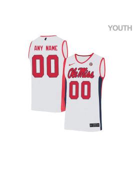 Custom Rebels Basketball Jerseys, Personalized University of Ole Miss ...