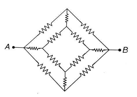 The Figure Shows A Network Of Resistor Each Heaving Value 12 Omega Fi