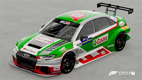 Fia Wtcr Castrol Livery Audi Rs3 Lms Tcr I Really Love Touring Cars R Forza