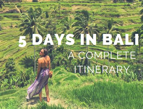 Here is my complete itinerary for 5 days in Bali, including ...