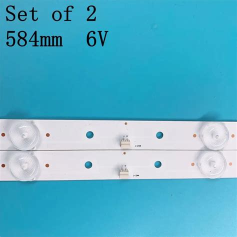 LED Blaklight Strip 6 Lamp For AKAI JS D JP3220 061EC E32F2000 MCPCB