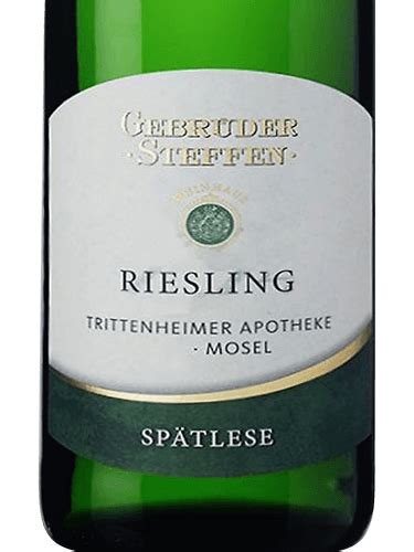 Weinhaus Gebruder Steffen Trittenheimer Apotheke Riesling Sp Tlese