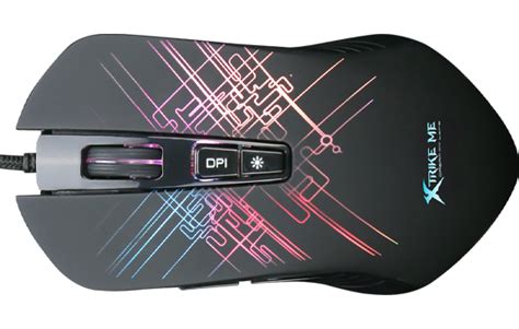 Mouse Gamer Xtrike Me Gm Rgb Es Dpi Black