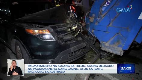 Pagmamaneho Na Kulang Sa Tulog Kasing Delikado Ng Pagmamaneho Nang